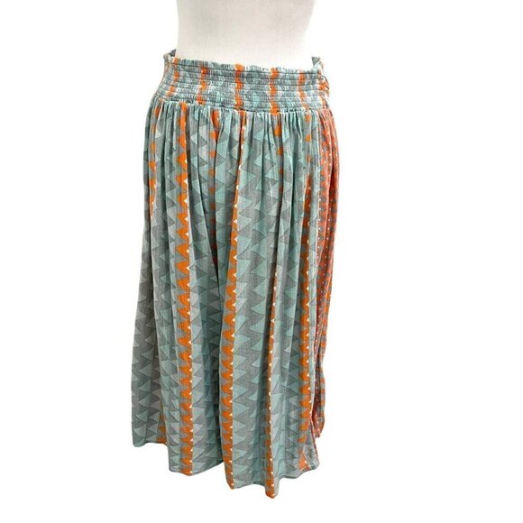 Anthropologie Feather Bone Boho Wide Leg Gaucho Culotte Pant Colorful size Small - Picture 5 of 9